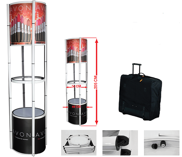 כוננית תצוגה מתקפלת